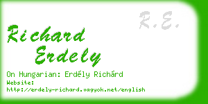 richard erdely business card