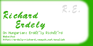 richard erdely business card